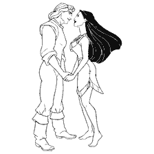 John Smith en prinses Pocahontas