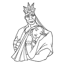 Pocahontas and her father