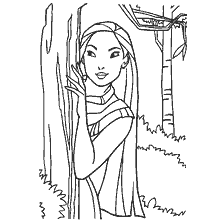 Coloring Pocahontas