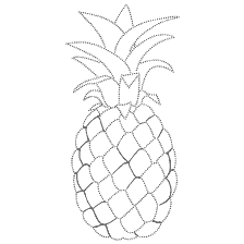 Pineapple Coloring Printing