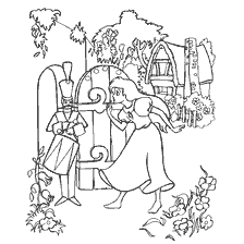 pagina da colorare: Gerda e il Guardiano nel Giardino Magico