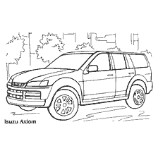 Painting car Isuzu Axiom, Japanese model of 2001