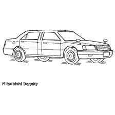 Painting of the passenger car Mitsubishi Dagnity 1999