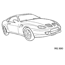 Drawing of the MG X80 passenger car