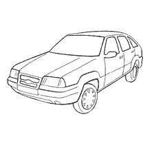 Coloring of the passenger car IZH-2126 Oda