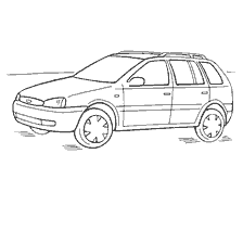 Coloring car VAZ-1117 Kalina