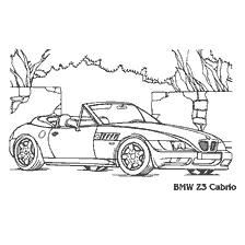 Coloring of the BMW Z3 Cabrio
