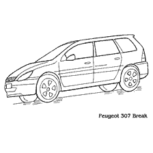 Painting car Peugeot 307 Break