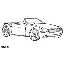 Coloring of the BMW Z9 passenger car
