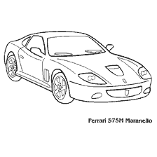 Car Ferrari 575M Maranello for painting
