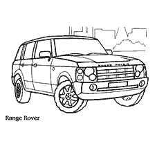 Coloring of the 2000 Range Rover Car