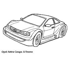 Opel Astra Coupe X-Treme for coloring