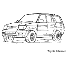 Coloring of the Toyota 4Runner passenger car