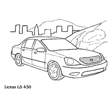Coloring Lexus LS 430 - passenger car