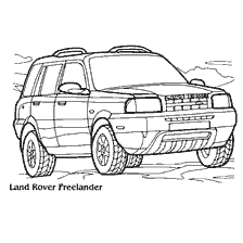 Land Rover Freelander Car Coloring 2000