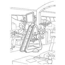 Robot waiter in the restaurant of the future