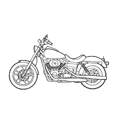 Harley-Davidson Dyna Super Glide Motorcycle