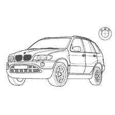 Jeep de peinture Radra BMW X5 2000 libération, puissance 286 ch.