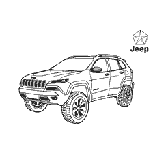 Coloration de voiture Jeep Cherokee
