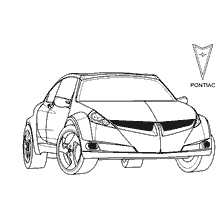 Drawing of the experimental model Pontiac Piranha (USA)