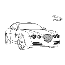 Jaguar R-Coupe coloring, experimental model