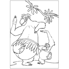 página para colorear: Colorear con Baloo y el Atoman