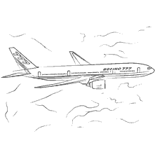 Coloring the Boeing 777 in the clouds