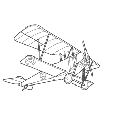 Drawing of the French aircraft Niepor 28, 1915 release