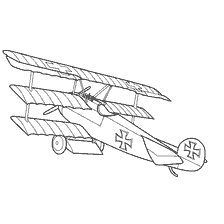 Fokker Dr. I plane paint in 1917