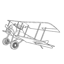 Drawing of the Russian aircraft RVZ S-13 1915