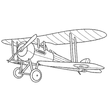 Painted French aircraft Niepor 28 1917