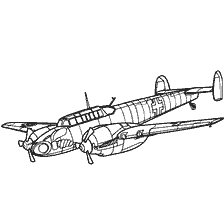 View of the Messerschmitt-100C-4/B fighter