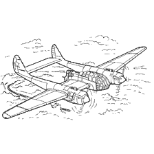 Drawing of the scout Su-12 in coloring