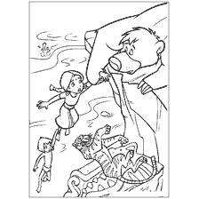 página para colorear: Colorear desde El libro de la selva: Mogli, Balu y Sherhan