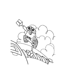 página para colorear: WALL-E en el libro de colorear