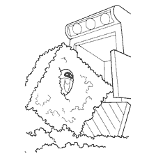 página para colorear: Colorear con el personaje WALL-E, que está dedicado a la basura