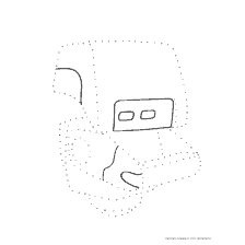 página para colorear: Robot para colorear WALL-E de la caricatura
