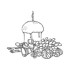 Livro de coloração de Páscoa com paddock e ovos