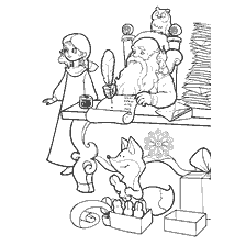 Papai Noel tira cartas separadas