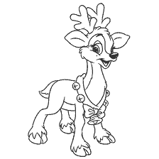 Reindeer for coloring