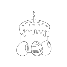 Paascake met eieren