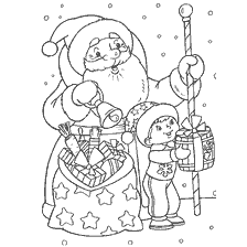 Pai Natal com presentes
