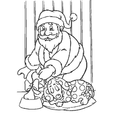 Pai Natal traz presentes