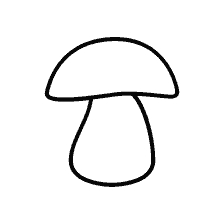 Coloring mushroom