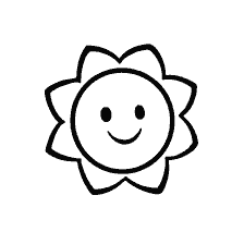 Sunshine for coloring