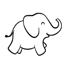 Elephant for coloring