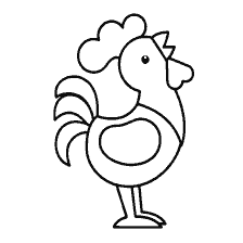 Coloring rooster