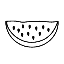 Watermelon for coloring