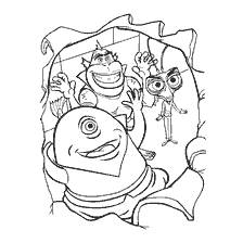 Kleuren met monsters uit de cartoon Monsters vs. Aliens