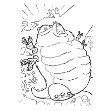 Kleuring Insectosaurus van het Monster vs. Aliens